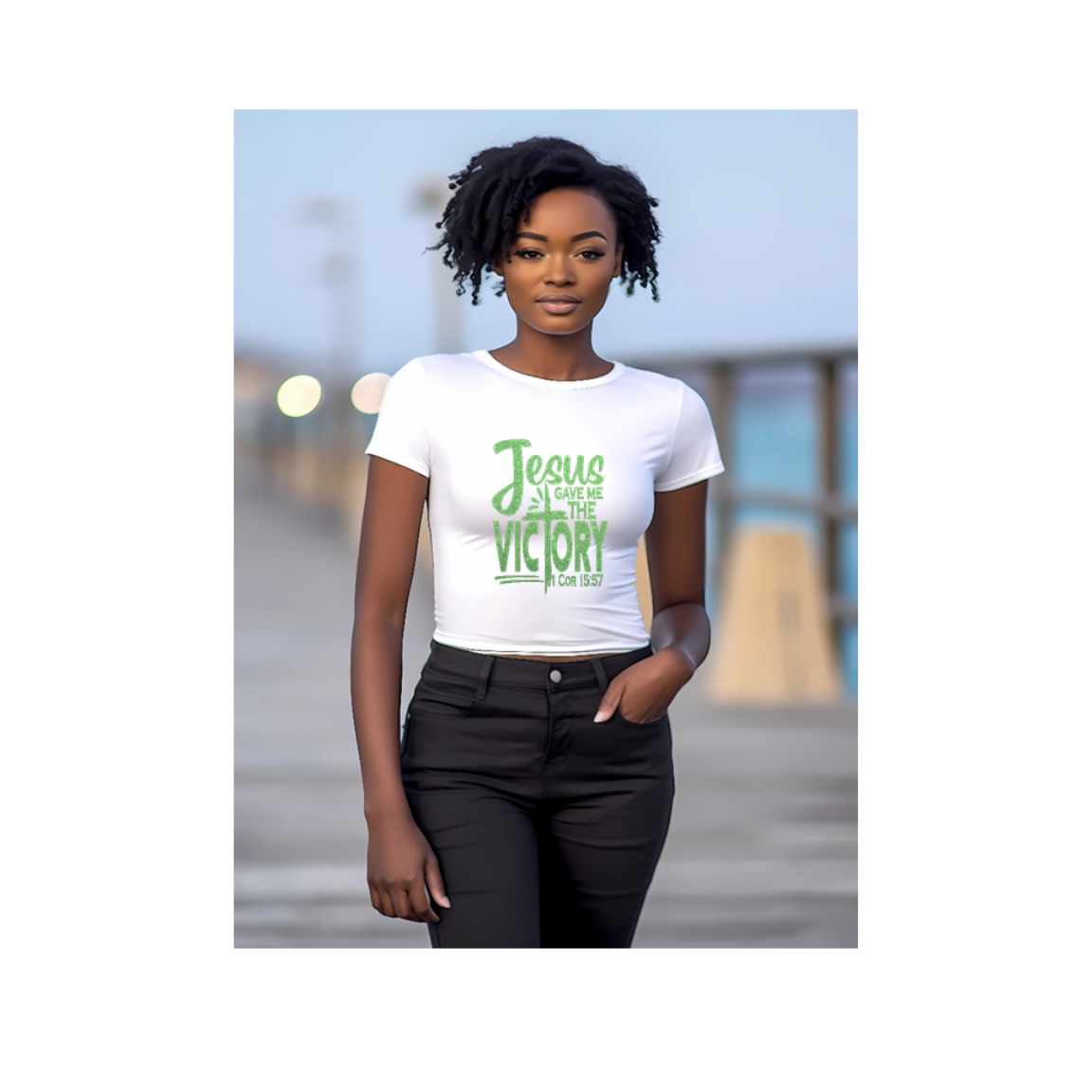 Jesus Gave Me the Victory Unisex Cotton Christian T‑Shirt