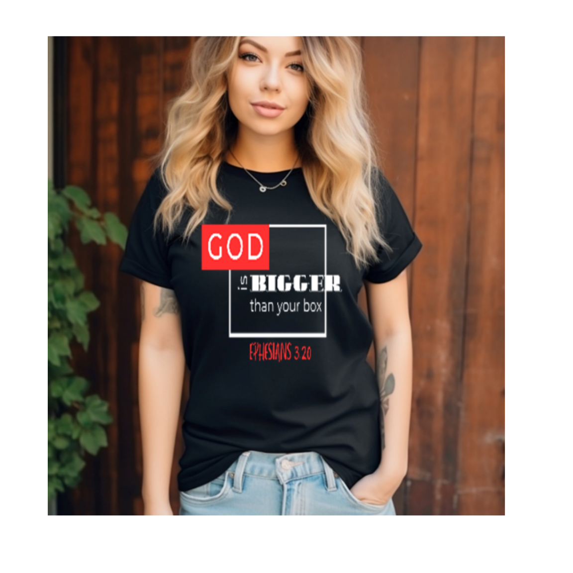 God Is Bigger Than Your Box – Ephesians 3:20 Faith Tee