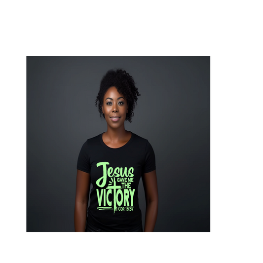 Jesus Gave Me the Victory – 1 Corinthians 15:57 Faith Tee