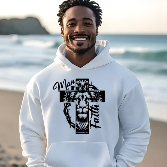 Man of Faith Christian Hoodie – 1 Corinthians 16:13