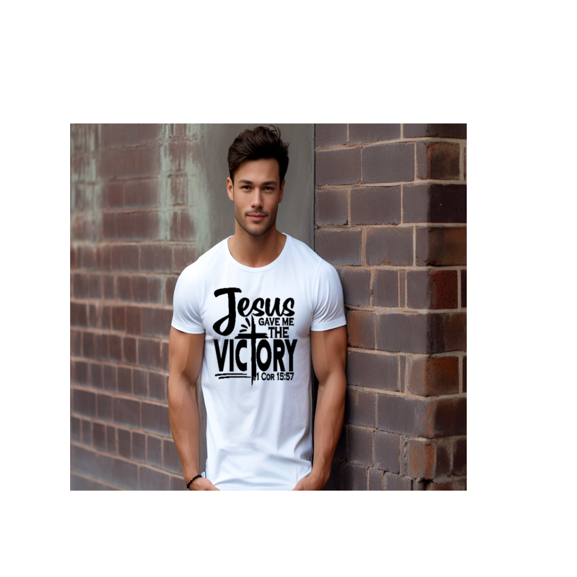 Jesus Gave Me the Victory Unisex Cotton Christian T‑Shirt