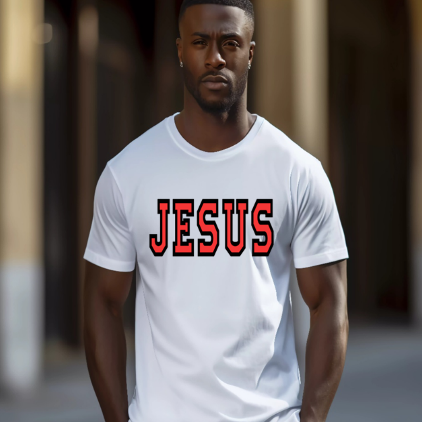 JESUS Varsity Letter Tee
