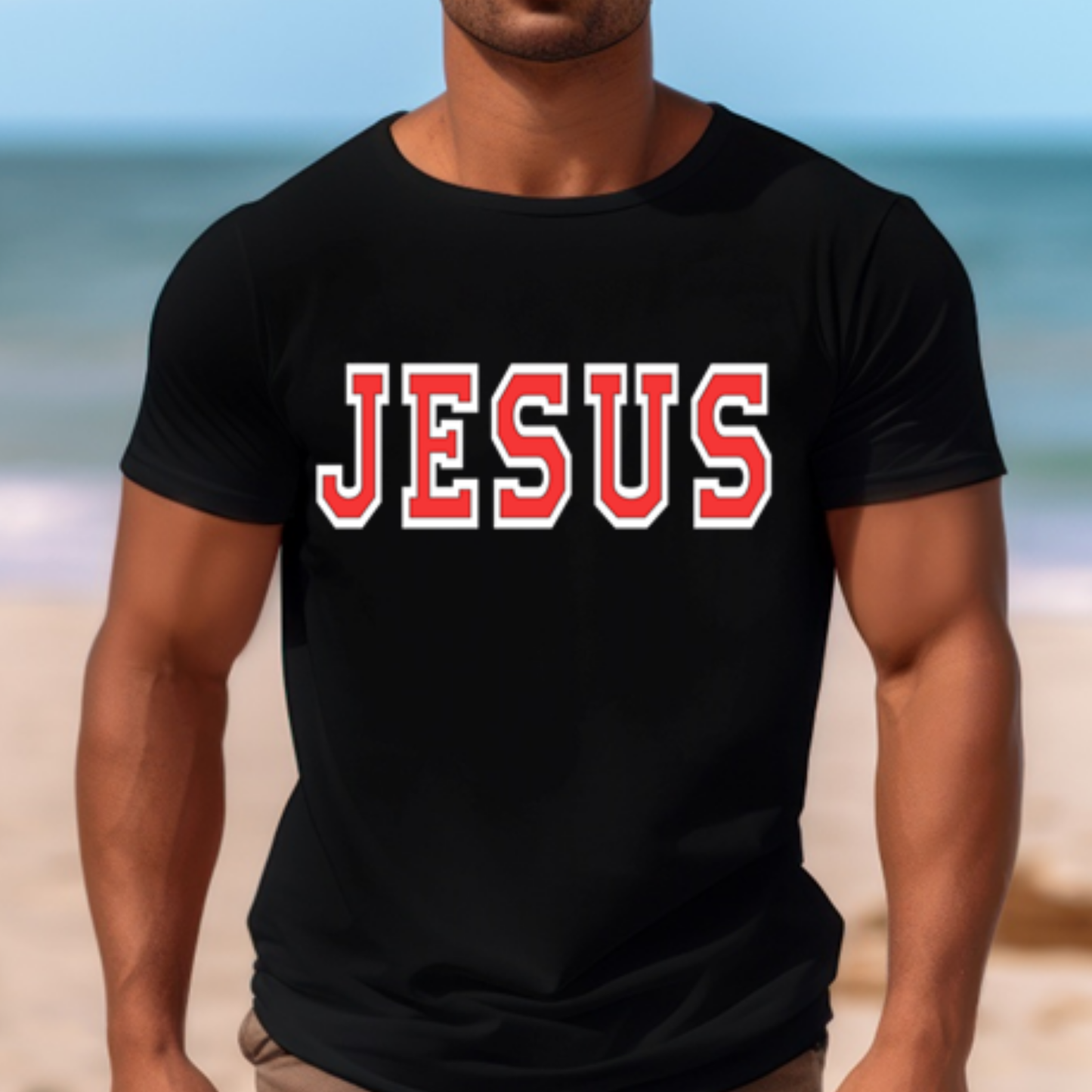JESUS Varsity Letter Tee
