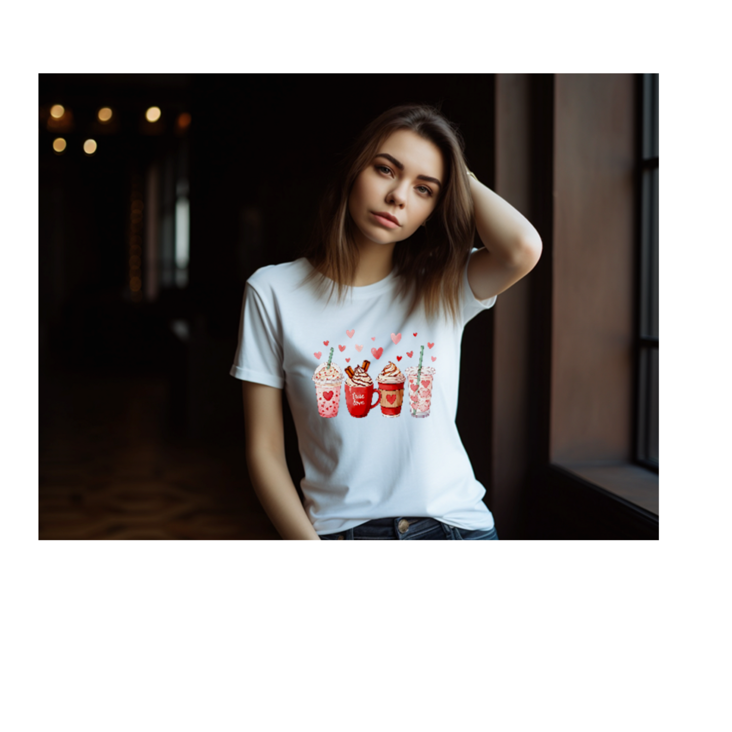 Cute Valentine’s Day Coffee Tee for Women
