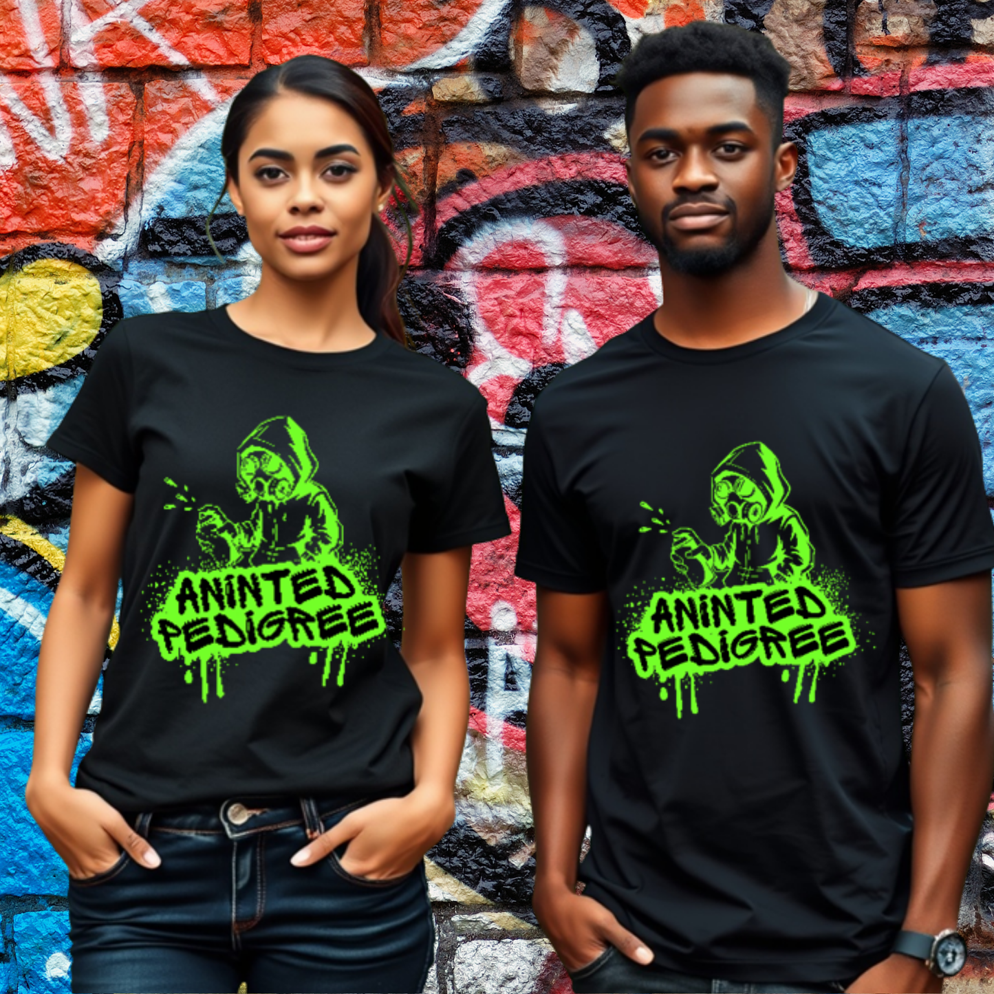 Anointed Pedigree Graffiti Tee Christian Streetwear Shirt