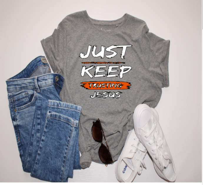 Keep Trusting Jesus Inspirational T-Shirt