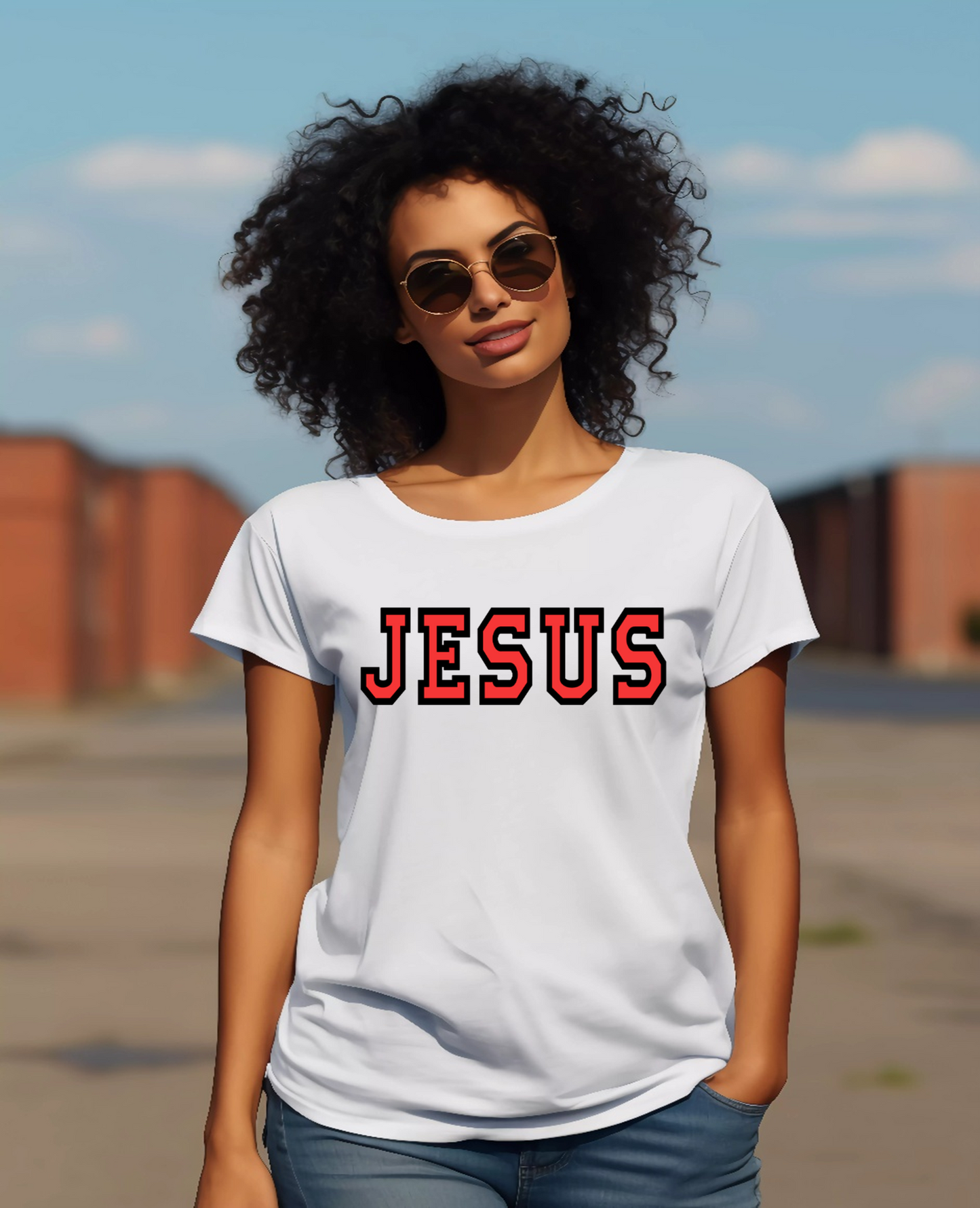 JESUS Varsity Letter Tee