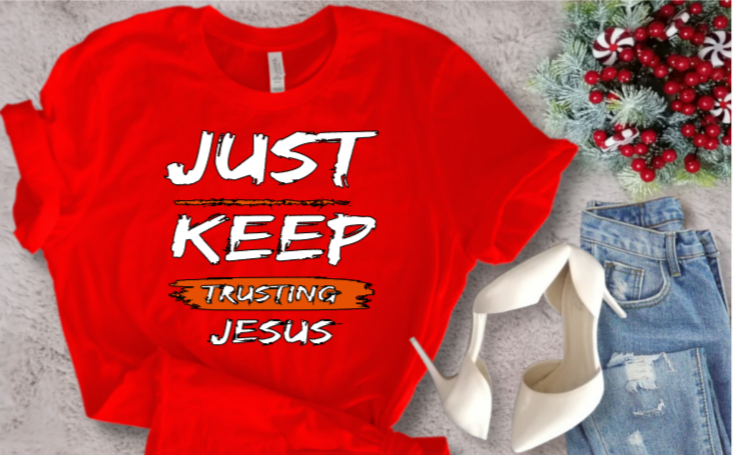 Keep Trusting Jesus Inspirational T-Shirt